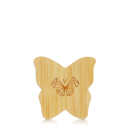 CRYSTALLOVE Butterfly Bamboo Travel Size veido šepetėlis, 1 vnt.