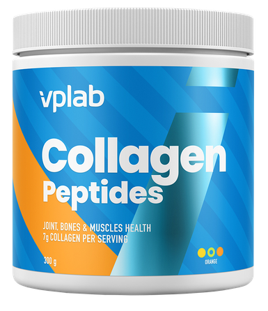 VPLAB Collagen Peptides apelsinų skonio kolagenas, 300 g