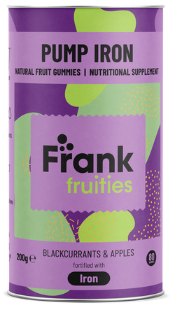 FRANK FRUITIES PUMP IRON geležies normai palaikyti guminukai, 80 vnt.