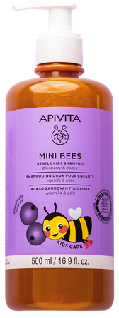 APIVITA Mini Bees Gentle Kids šampūnas, 500 ml