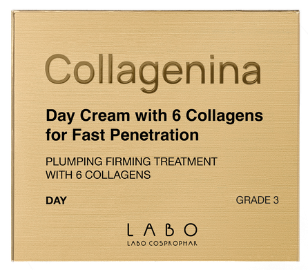 COLLAGENINA With 6 Collagens, Grade 3, Day veido kremas, 50 ml