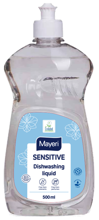 MAYERI Sensitiv alergiškiems ir jautrią odą turintiems  indų ploviklis, 500 ml