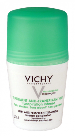 VICHY Antiperspirant jautriai odai antiperspirantas, 50 ml