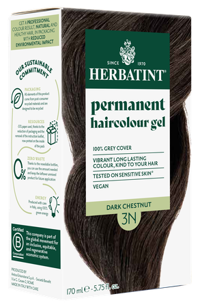 HERBATINT 3N Dark Chestnut plaukų dažai, 170 ml