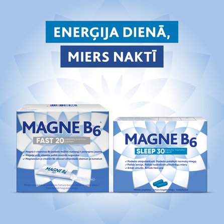 MAGNE B6 Magne B6 Sleep, miego kokybei gerinti kapsulės, 30 vnt.
