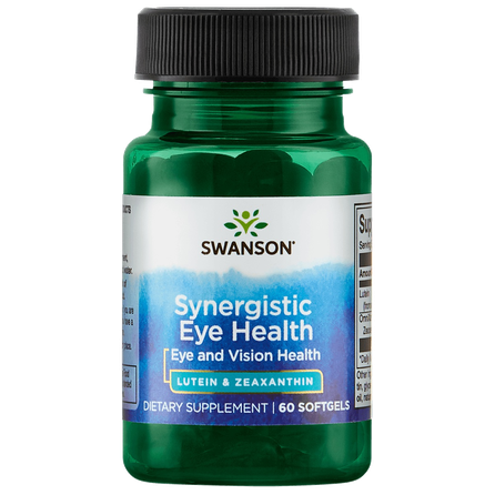 SWANSON Liuteinas 20 Mg & Zeaksantinas 2 Mg, regos funkcijai palaikyti,  kapsulės, 60 vnt.