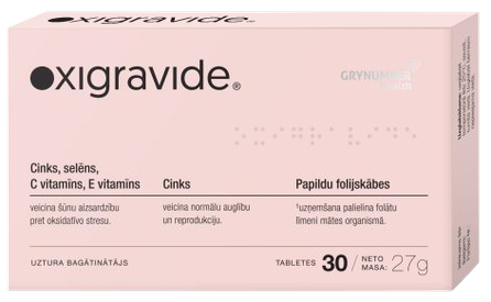 OXIGRAVIDE Oxigravide  tabletės, 30 vnt.
