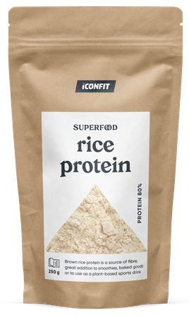 ICONFIT Brown Rice Protein 80 % milteliai, 250 g
