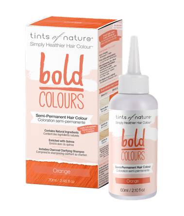 TINTS OF NATURE Bold Colours Orange plaukų dažai, 70 ml