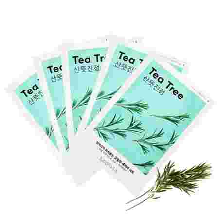 MISSHA Airy Fit Tea Tree,  su arbatmedžiu veido kaukė, 19 g