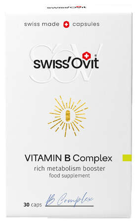 SWISS OVIT Vitamin B Complex kapsulės, 30 vnt.