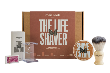 MEN ROCK Sandalwood, Ultimate Shaving rinkinys, 1 vnt.