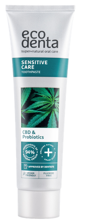 ECODENTA su CBD ir probiotikais dantų pasta, 100 ml