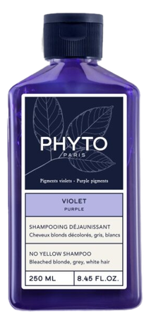 PHYTO PHYTO Purple No Yellow šviesių dažytų plaukų šampūnas, 250 ml
