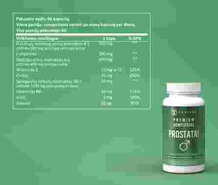SAPIENS Premium Prostate Complex kapsulės, 60 vnt.