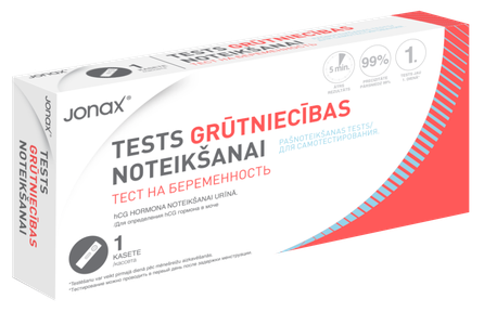 JONAX kasetinis Nėštumo testas, 1 vnt.