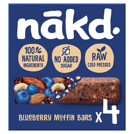 NAKD Blueberry Muffin 35g batonėlis, 4 vnt.