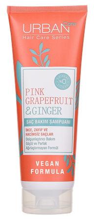 URBAN CARE Pink Grapefruit & Ginger šampūnas, 250 ml