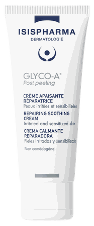 ISISPHARMA Glyco-A Post Peeling raminantis ir regeneruojantis  veido kremas, 40 ml