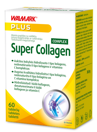 WALMARK   Super Collagen Complex kolagenas tabletės, 60 vnt.