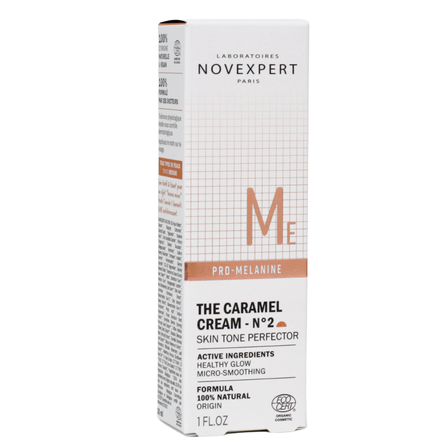 NOVEXPERT  The Caramel Cream Golden Radiance Nr.2 Pro Melanine BB veido kremas, 30 ml