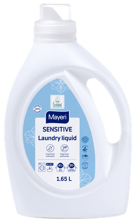 MAYERI Sensitive spalvotiems ir baltiems drabužiams skalbti skirtas skalbimo skystis, 1650 ml