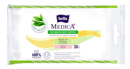 BELLA Medica drėgnos servetėlės, 20 vnt.