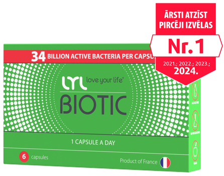 LYL BIOTIC, kapsulės, 6 vnt.
