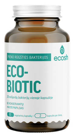 ECOSH Ecobiotic kapsulės, 90 vnt.