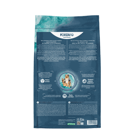 FORZA10 Maintenance Adult All Size su žuvimi ir ryžiais, šunims sausas pašaras, 12 kg