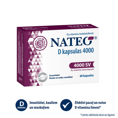 NATEO kapsulės, 60 vnt.