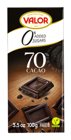 VALOR becukris juodasis 70% šokoladas, 100 g