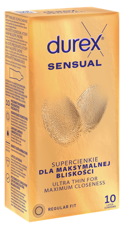 DUREX Sensual prezervatyvai, 10 vnt.