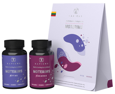 SAPIENS Multivitaminų Kompleksas Moterims tabletės, 60 vnt.