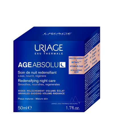 URIAGE Age Absolu – Redensifying Night Care veido kaukė, 50 ml