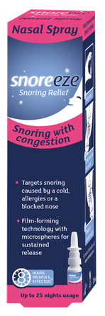 SNOREEZE Nuo knarkimo į nosį nosies purškalas, 10 ml