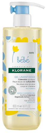 KLORANE Bebe Gentle Cleansing prausimosi gelis, 500 ml