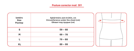 LAUMA MEDICAL L laikysenos koreguoklis, 1 vnt.