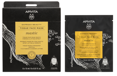 APIVITA Express Beauty Mastic Firming & Lifting Effect veido kaukė, 1 vnt.