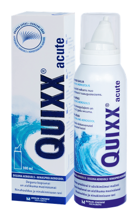 QUIXX  gleivinės priežiūrai ir slogos palengvinimui nosies purškalas, 100 ml