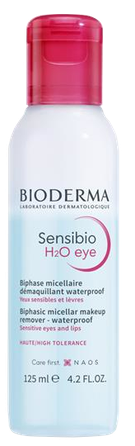 BIODERMA Sensibio H2O eye two-phase micelinis vanduo, 125 ml