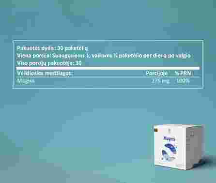 SAPIENS Magnesium tirpūs milteliai, 30 vnt.