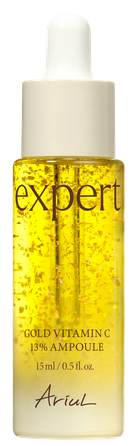 ARIUL Expert Gold Vitamin C 13 %, praturtintas 24K auksu serumas, 15 ml