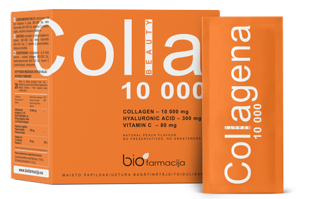 BIOFARMACIJA Collagena Beauty 10 000 paketėliai, 20 vnt.