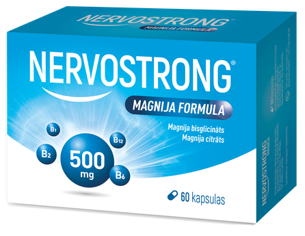 NERVOSTRONG Magnija Formula kapsulės, 60 vnt.