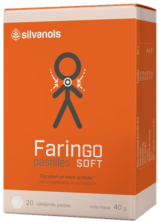 FARINGO SOFT pastilės, 20 vnt.