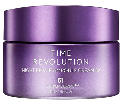 MISSHA Time Revolution Night Repair Ampoule 5x, skaistinantis veido kremas, 50 ml
