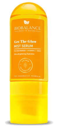 BIOBALANCE Get The Glow Mist serumas, 80 ml
