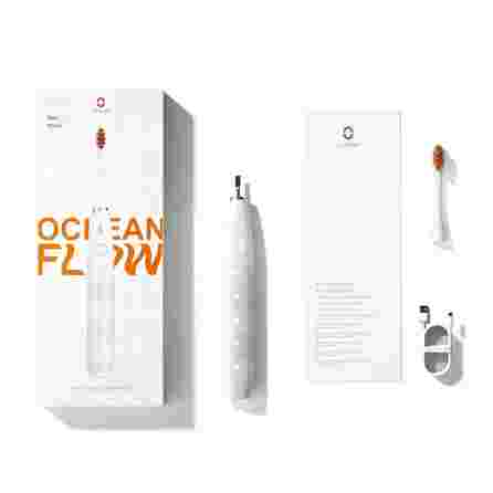 OCLEAN Electric Flow White elektrinis dantų šepetėlis, 1 vnt.