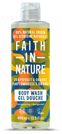FAITH IN NATURE Grapefruit & Orange  dušo gelis, 400 ml